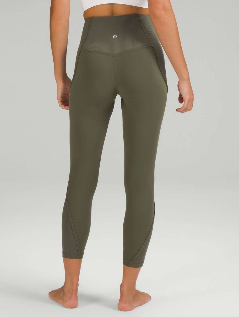 Lululemon Align Ribbed Panel High-Rise Tight 25" Carob Brown Size 2 NWT